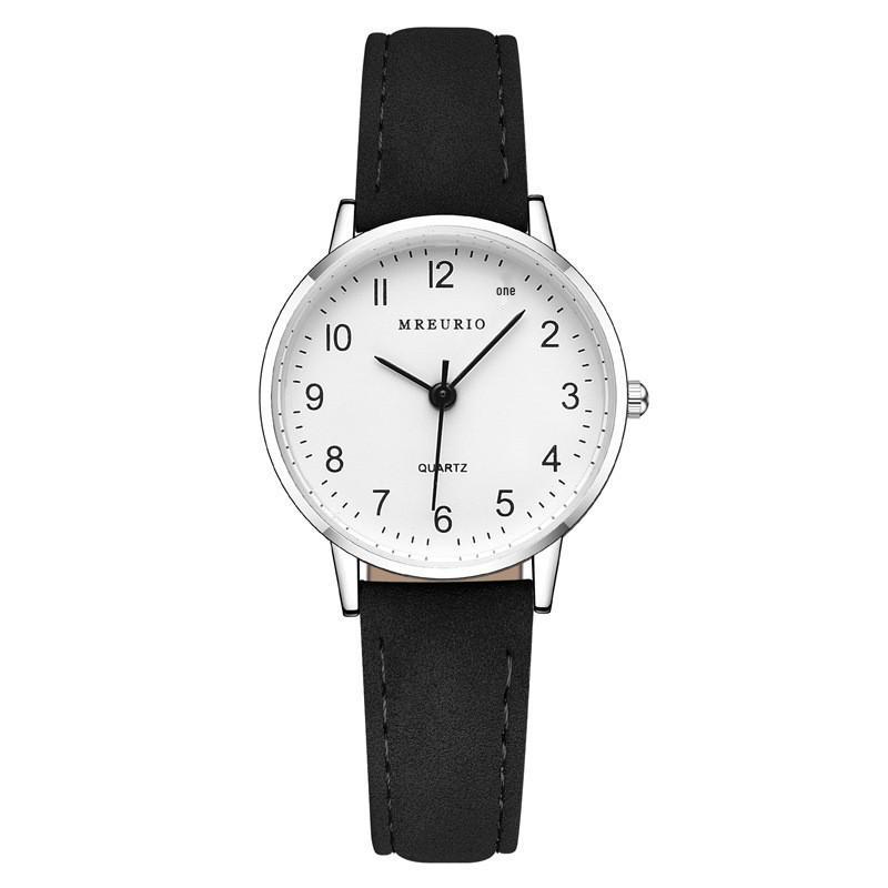 Digital Exam-Specific Leather Strap Watch Set: Men's and Women's Pair