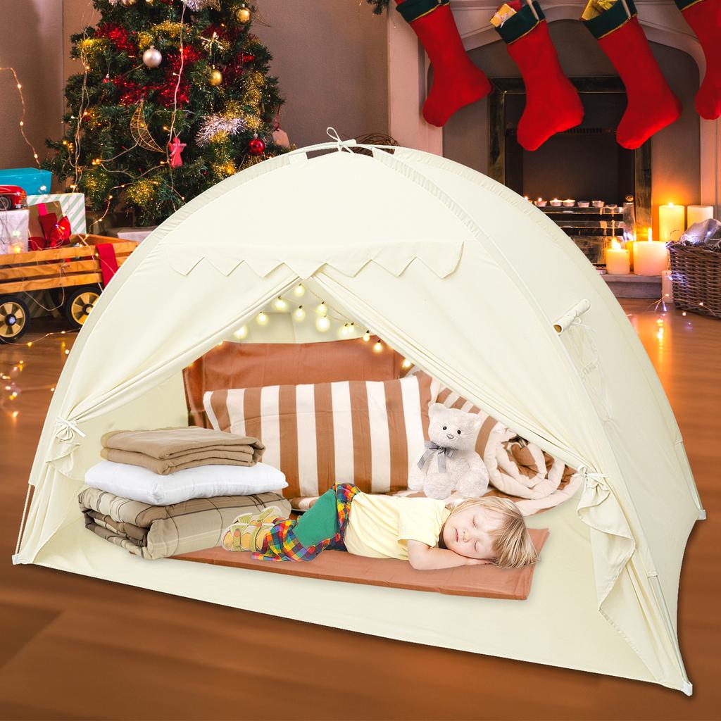 Kids Indoor Game Toy House Tent Princess Castle House Outdoor Playhouse Folding Decor Tent Toy Christmas Gift Girls