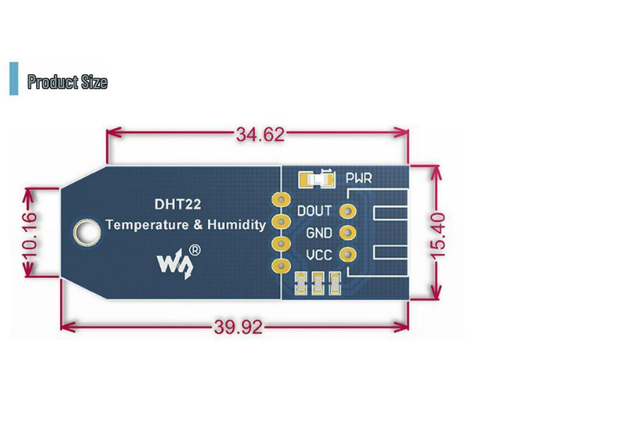 Micro Snow DHT22 AM2302 Temperature & Humidity Sensor Module for Arduino