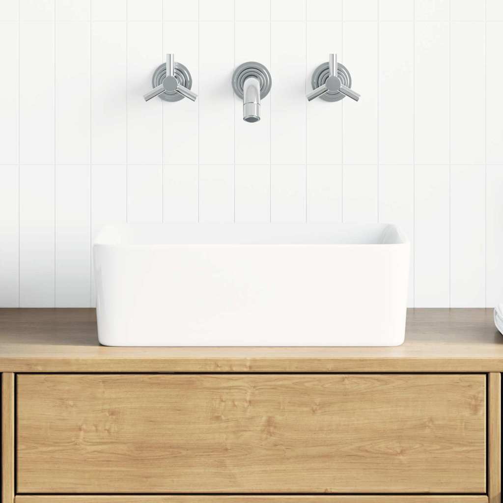 Ceramic Wash Basin 40 x 30 x 13 cm White