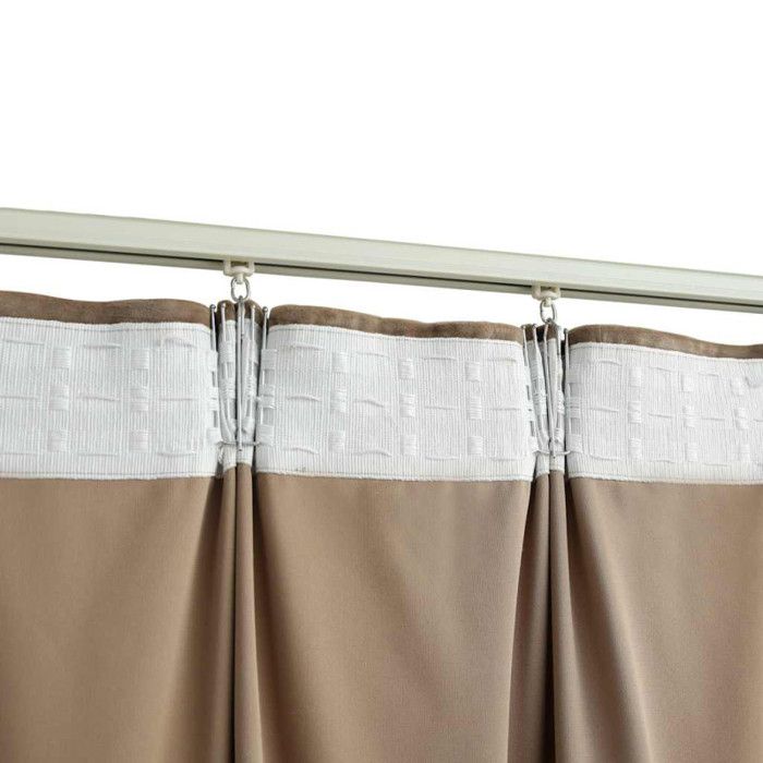 VidaXL Rideau occultant avec crochets Velours Beige 290x245 cm
