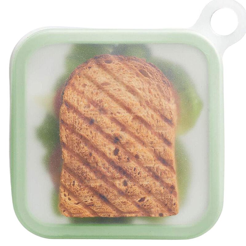 Portable Silicone Sandwich Toast Bento Box With Handle Food Container Snack Box Student Office Worker Lunch Box 155cm зелёный 850₽