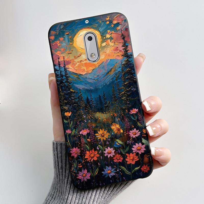 Soft TPU Case For Nokia 6 6.1 Plus Nokia6 Phone Case Luxury Cute Love Rabbit Funny Cartoon Black Silicone Shockproof Back Cover