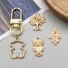 KC Gold Alloy Owl & Butterfly Pendant Charm for DIY Bracelets/Necklaces