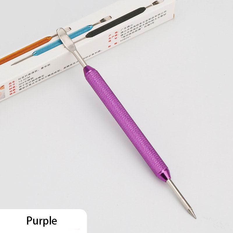 Kaffepenn i rustfritt stål med blomstermønster, gravert pinne, cappuccino, latte, kaffedekorativ kunstpenn, fancy kaféverktøy