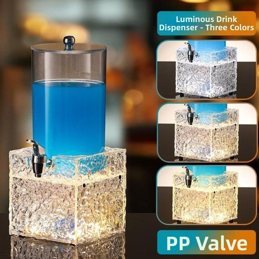 Acrylic LED Luminous Beer Tower Unbreakable Lighted Drink Dispenser  Commercial Three-color Style A