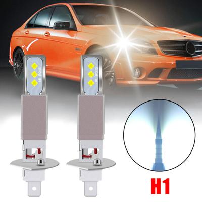 2 pçs h1 led kit de lâmpadas de nevoeiro diamante ângulo de feixe de 360 ​​graus lâmpada ip67 à prova dip67 água