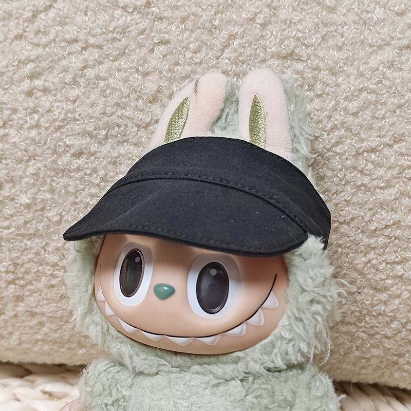 Labubu 17CM Vinyl Pendant Baseball Cap with Macaron Doll Dress-Up Accessories, In Stock