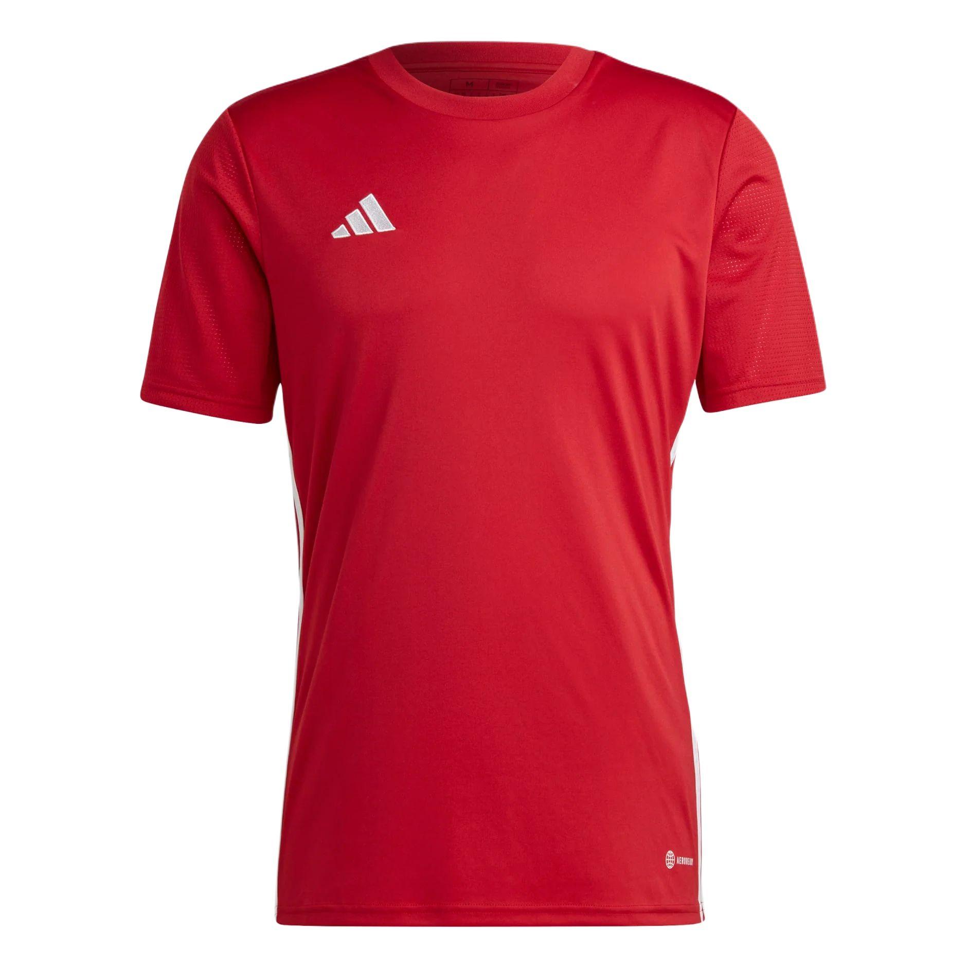 

Adidas Three Stripe Color Block Crew Neck Short Sleeve T-Shirt Men Tops Red HT6552 XS