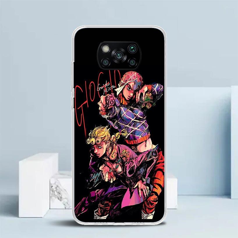JoJo Bizarre Adventure Golden Wind Phone Case For Xiaomi Poco F7 Ultra X5 X6 X7 Pro M7 Redmi 15C 15 13C 13 12C 12 10C 10 10A 9 9