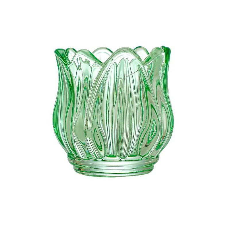 Colorful Tulip Glass Candle Holder & Aromatherapy Diffuser for Home Decor