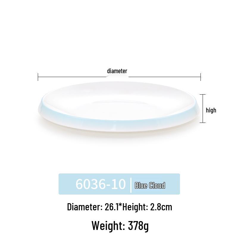 Okrągły talerz melaminowy - Naczynia stołowe inspirowane porcelaną dla restauracji i hoteli, Idealny do kuchni zachodniej