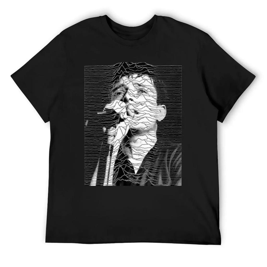 Unknown Pleasures Ian Curtis JD - Pulses from Pulsar CP 1919 T-Shirt Plus Sizes Shirts Graphic Tee Short Sleeve Tee Men