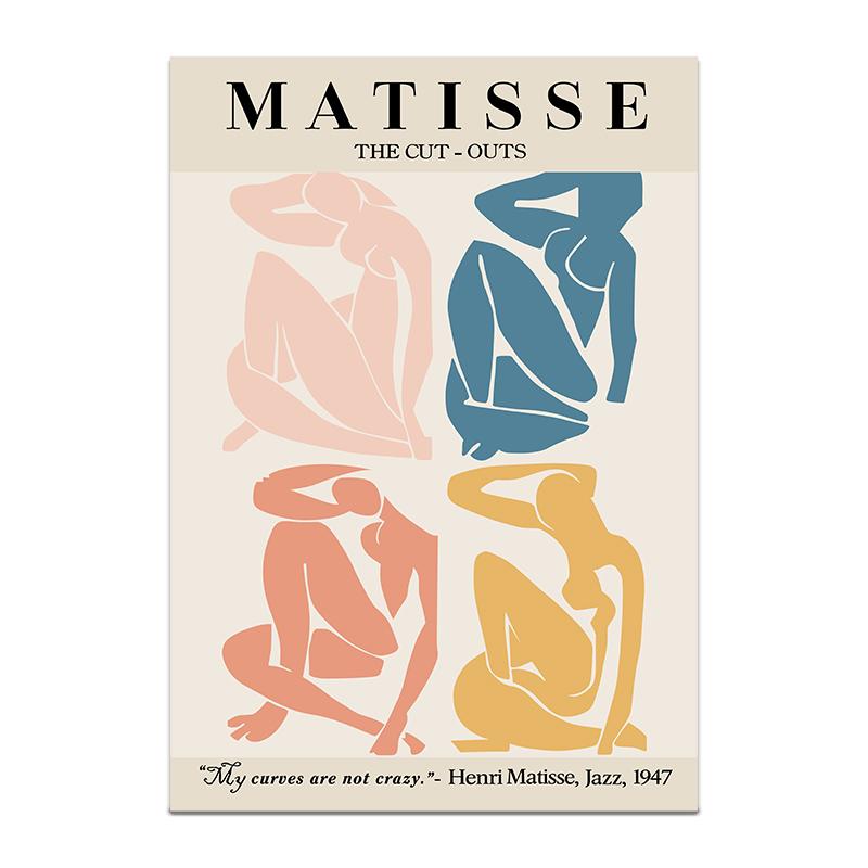 Henri Matisse Poster Flower Canvas Painting Art Nordic Leaf Posters Prints Wall Pictures for Living Room Home Decor Unframed