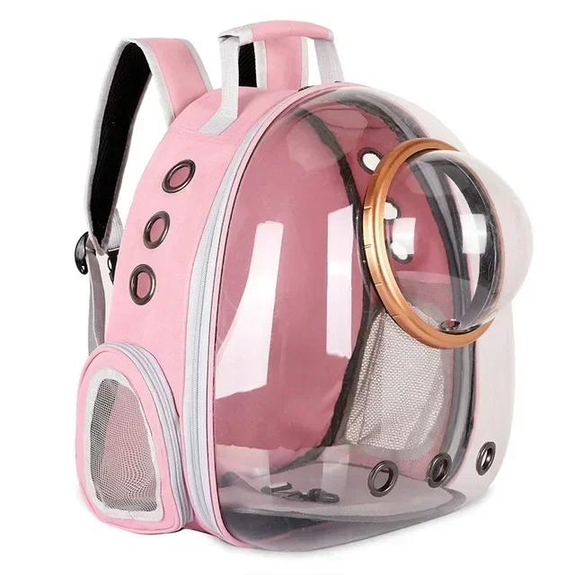 Transparent Capsule Pet Cat Backpack Out Travel Portable Cat Accessories Breathable Cat Bag for Cats and Small Pet Dogs