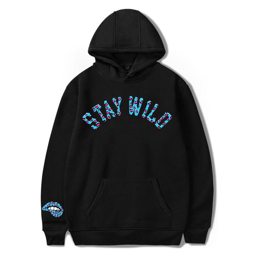 

Ben Azelart Stay Wild Lip Vintage 90s Hoodie Unisex Harajuku Hip-hop Streetwear Fashion Sweatshirt Spring and Autumn Outwear 3XL