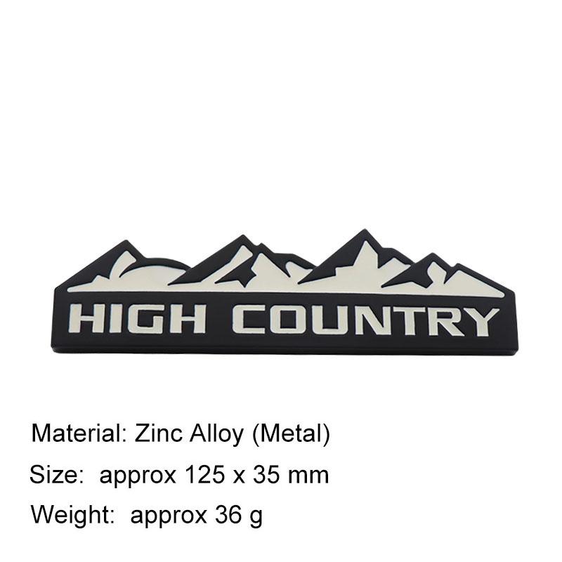 3D HIGH COUNTRY Snow Mountain For SUV Off Road car Hood Fender trunk Rear Decal Emblem Badge Sticker