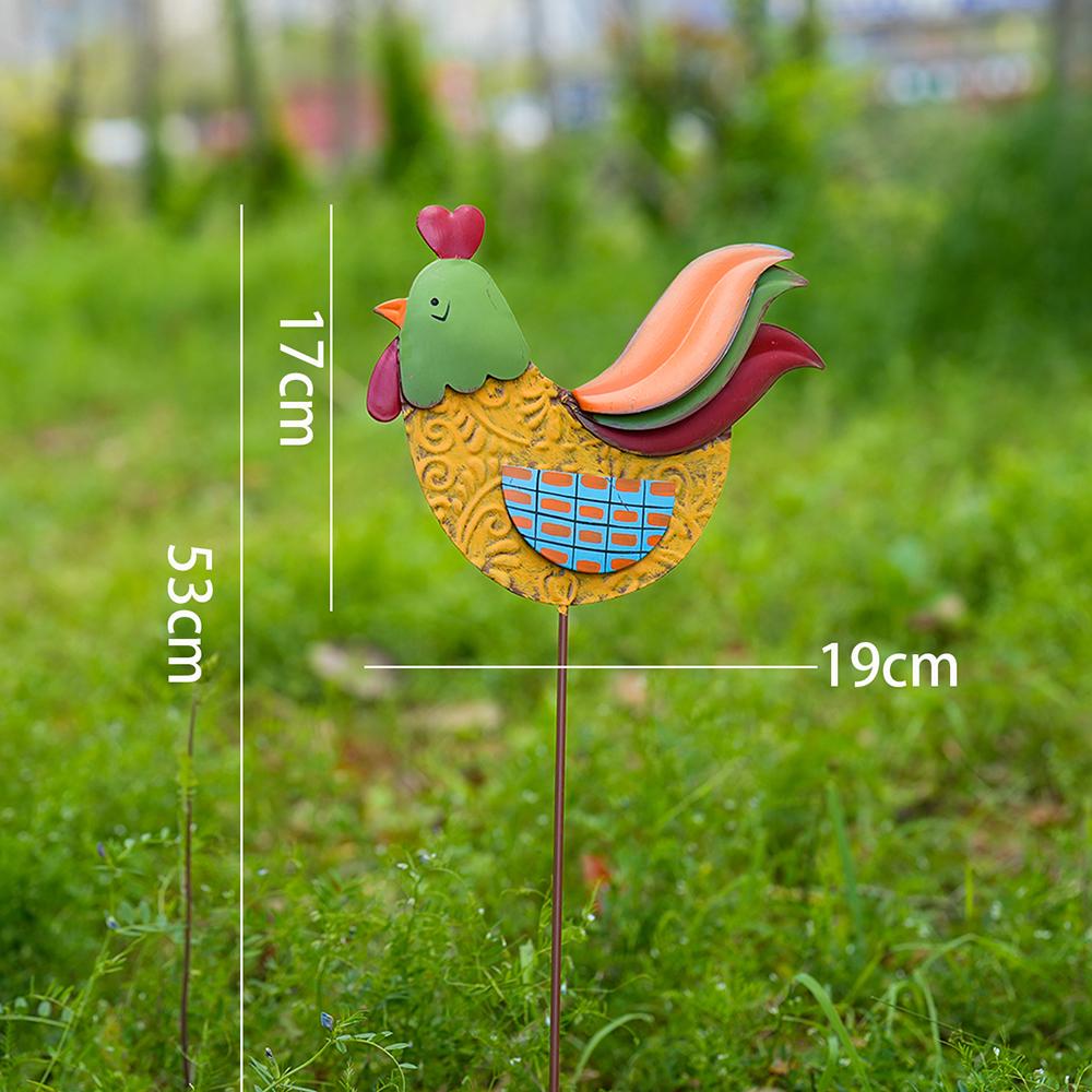 Cartoon-Tier- und Blumenschmuck: Garten- & Hofdekoration