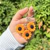 Sonnenblumen-Anhänger Schlüsselanhänger Für Naturliebhaber Mit Realistischem Harz Und Design