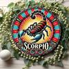 Iron Wall Art Scorpio Zodiac Sign Retro Home Decor Scorpion Constellation Metal Wall Decor