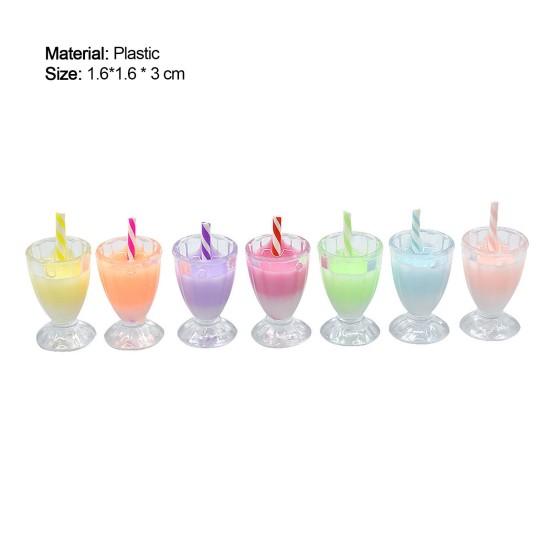2Pcs Funny Miniature Fashion Jewelry DIY Mini Simulation Drink Cup Toys for Mobile Phone Case