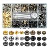 HappyHome Crimp Snap Button Setting Tool 6 120 Leathercraft Snap Fastener DIY 12mm Set, Colors, Pieces, Tool, Setting, Parts,