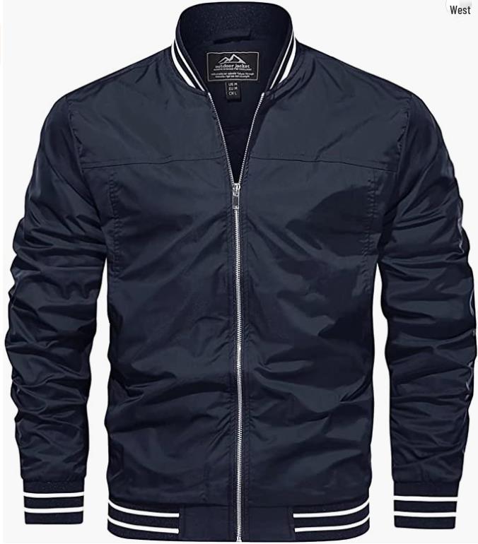 Chaqueta Bomber Ligera Cortavientos para Hombre - Ropa Exterior Casual Talla Europea