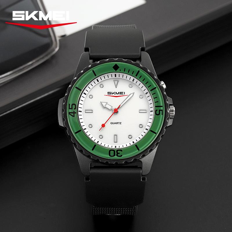 SKMEI 2433 Light Watch Reloj New Simple Outdoor Quartz Watch for Male and Female Students Sports Waterproof Watch Creative Night
