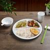 Thickened Melamine Multi-Compartment Meal Tray: Six & Three-Compartment Options for School and Kindergarten Use.