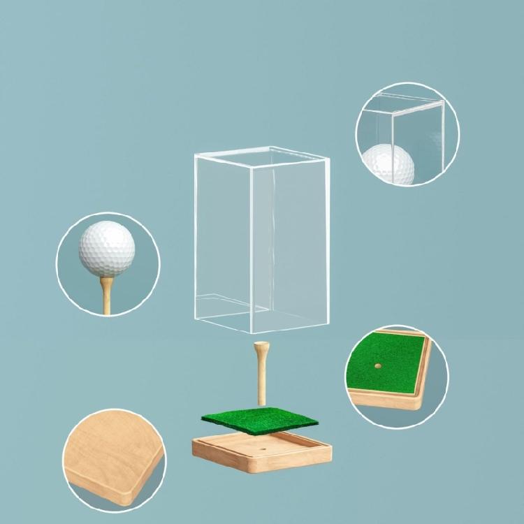 Golf Ball Display Case Storage Box Golf Ball Collector Display Organizer Signature Golf Ball Storage Container