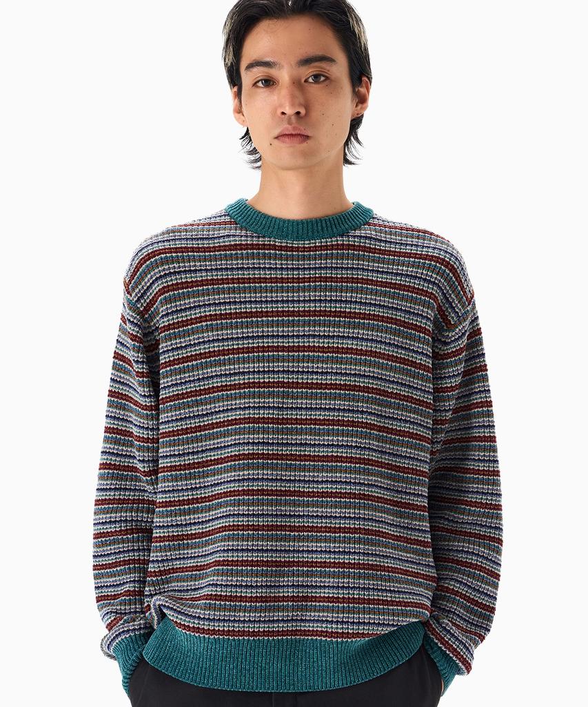DICKIES Velour Stripe Knit Green