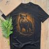 Wild Boar T Shirt Vintage Woodland Wildlife Nature Vintage Stylish Unisex Designer Clothes Streetwear Soft Stretched