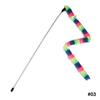 Pet Cat Teaser Toys with Feather Bell EVA Rod Mouse Toy Cat Catcher Teaser Stick Cat Interactive Toys Cat Accessory