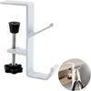 Aluminium Alloy Clamp-On Desk Mount Bag Holder Hook Headphone Hanger Rack for Table Desk Under Counter
