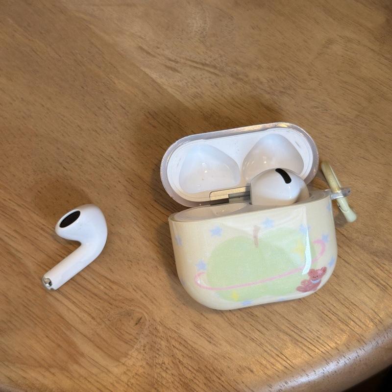 Green apple star bear AirPods 1 generation protective case for bluetooth headset AirPods 1 generation pro1 generation