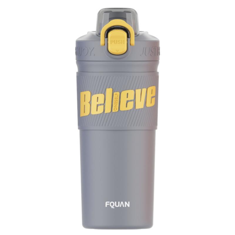 

Updated Double Drink Thermos Water Bottle Large Capacity Straight Drink Straw Coffee Mug Cup Easy to Carry Stainless Steel Insulation Practical Use 480ml