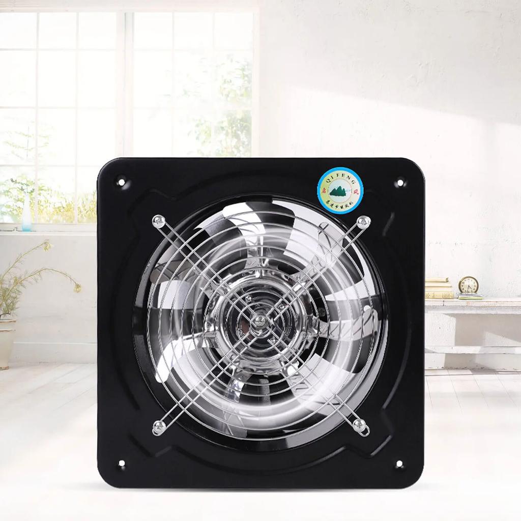 7" Metal Axial Exhaust Fan 50W 2800RPM 110V AC for Kitchen Restaurant Greenhouse Ventilation