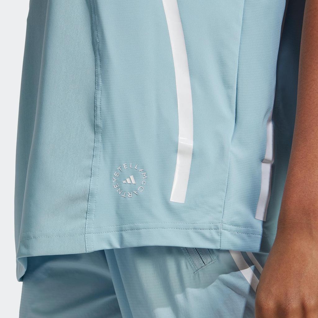adidas Neo Graphic Print Polo Collar Comfortable Fleece Sweatshirt Unisex Light Blue IC6015