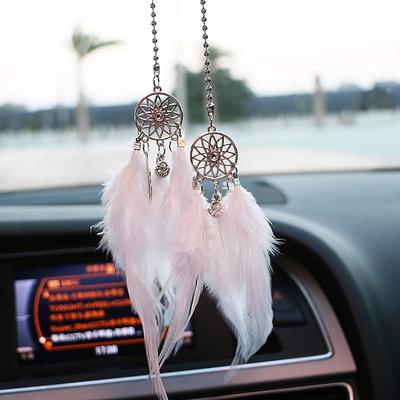 Dream Catcher Car Dream Car Car Interior Gift Pendant, Catcher, Ornament, Accessory, Decoration, (White)