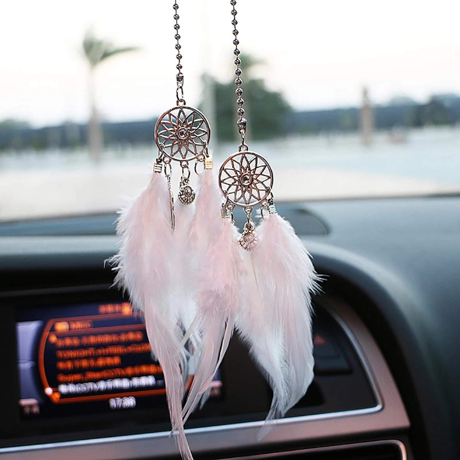 

Dream Catcher Car Dream Car Car Interior Gift Pendant, Catcher, Ornament, Accessory, Decoration, (White) белый