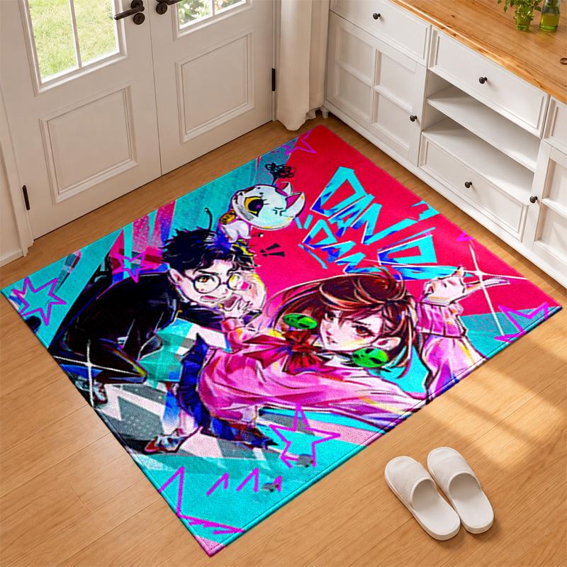 Dandadan Carpet Door Mat for Living Room or Bedroom Protective Mat Under Chair Office Decoration Christmas Gift Birthday Present