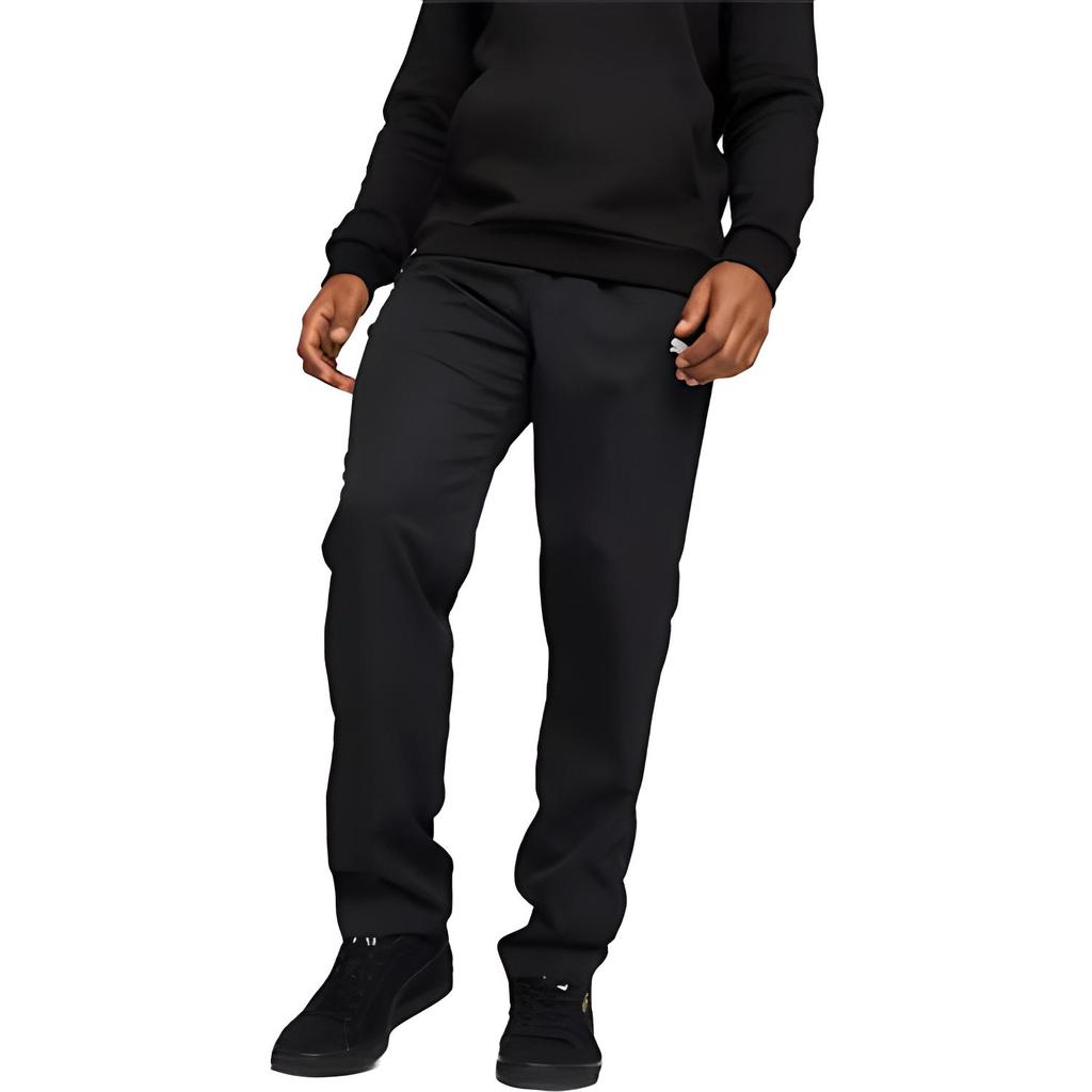 Puma Logo Solid Color Elastic Waist Casual Pants Men Bottoms Black 588882-01