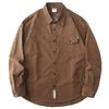 Men's Retro Japanese Solid Color Work Shirt - New Loose Casual Spring/Autumn Jacket