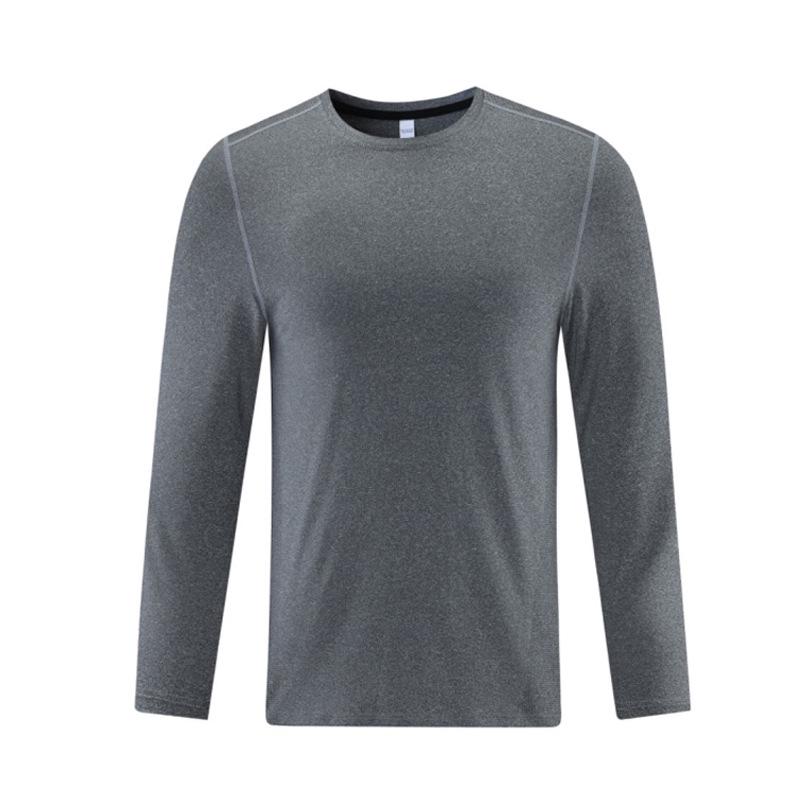 Men's Autumn Mesh Breathable Quick-Dry Long Sleeve Fitness and Running T-Shirt
