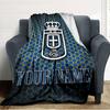 Name Custom Real Oviedo Print Flannel Blanket High Quality Warm Comfortable Cover for All Seasons Perfect for Gifts Home Decor