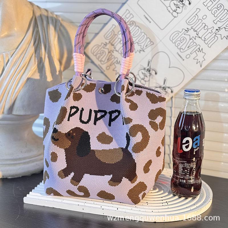 Southeast Asia Trendy Knitted Buckle Handbag - Large Capacity Commuter Tote