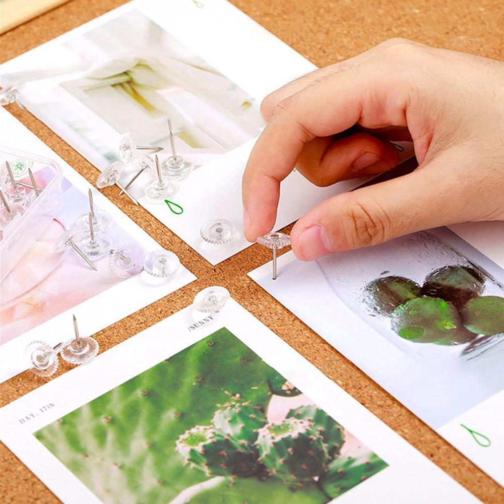 Plastic Head Map Markers Pushpin Decorative Gear-like Pushpins Drawing Pins Map Pins Thumb Tacks