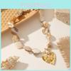 Bohemian Shell Necklace For Women With Heart And Sun Pendant Design For Casual Summer Style