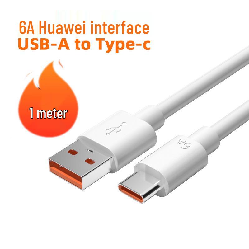 

Кабель для быстрой зарядки Type-C 6A для Huawei – Совместимый кабель для передачи данных и зарядки, Идеальный в качестве подарка Bare Cable [No Packaging]