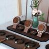 Wood Jewelry Display Stand Necklace Bracelet Display Rack Simple Bracelet Tray  Gift